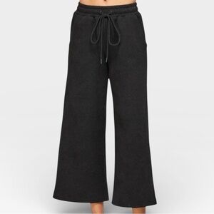 See and be Seen Women's Black Wide-Leg Lounge Pants Small